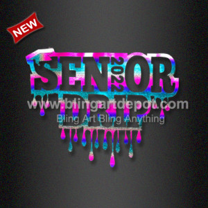Rainbow Color Foil Transfer Senior Drip 2022 Heat Transfer for Shirts Rainbow Color Foil Transfer Senior Drip 2022 Heat Transfer for Shirts