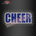 Rhinestone Iron On Transfer CHEER starburst blast scatter Rhinestone Iron On Transfer CHEER starburst blast scatter