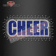 Rhinestone Iron On Transfer CHEER starburst blast scatter Rhinestone Iron On Transfer CHEER starburst blast scatter