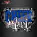 Cheer Mom iron on rhinestone transfer applique patch your color choice