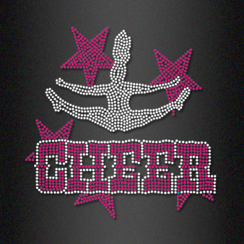 Bling Iron on Cheer Rhinestone Transfers Bling Iron on Cheer Rhinestone Transfers