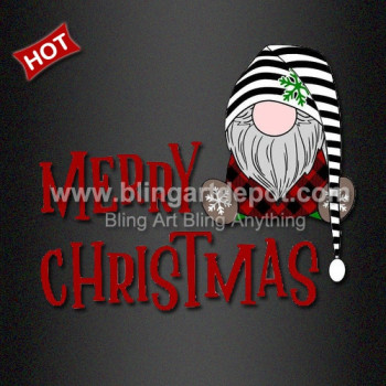 Iron On Transfers Xmas Santa Buffalo Plaid Design