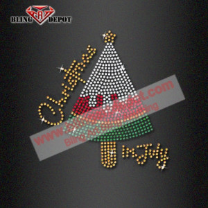 Xmas In July Rhinestone Transfers Iron On Designs