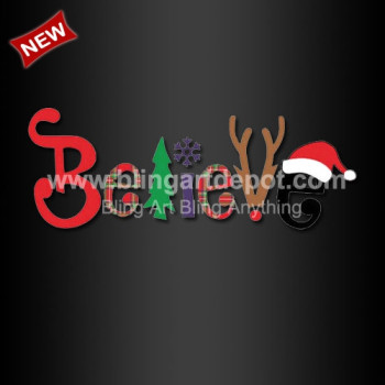 Iron On Letters Believe Printable HTV Transfers Printing Vinyl for Christmas Iron On Letters Believe Printable HTV Transfers Printing Vinyl for Christmas