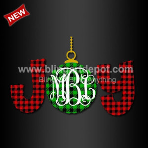 Buffalo Plaid JOY Heat Printable Vinyl Transfers for Christmas T Shirt