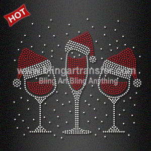 Rhinestone Transfers Christmas Design Iron On