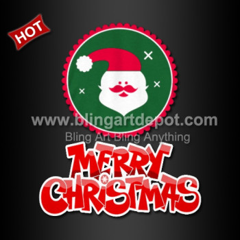 Xmas Heat Transfers Iron On Santa